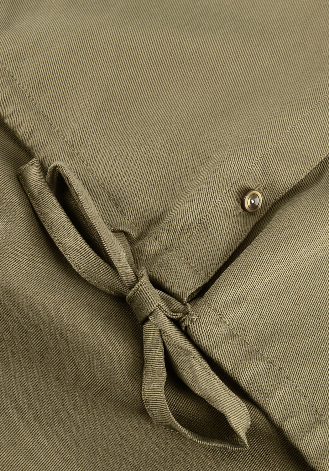 Olijf ANOTHER LABEL Blouses ALRILA SHIRT S/S - large