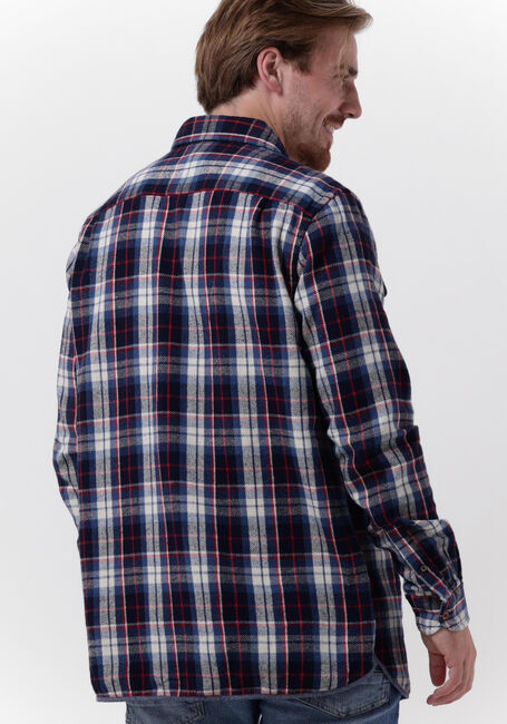 Blauwe SCOTCH & SODA Casual overhemd REGULAR FIT MID-WEIGHT BRUSHED FLANNEL CHECK SHIRT - large