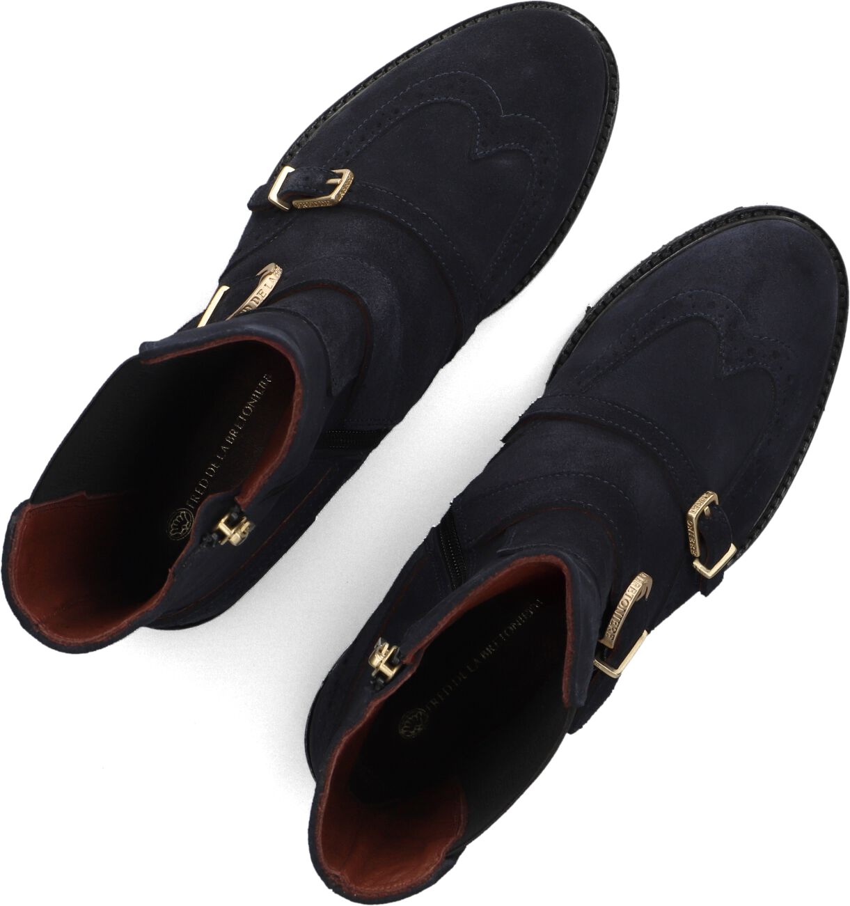 FRED DE LA BRETONIERE Blauwe Boots Paris Edane