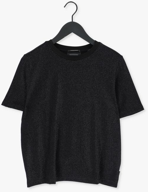Zwarte SCOTCH & SODA T-shirt LOOSE FIT T-SHIRT 163780 - large