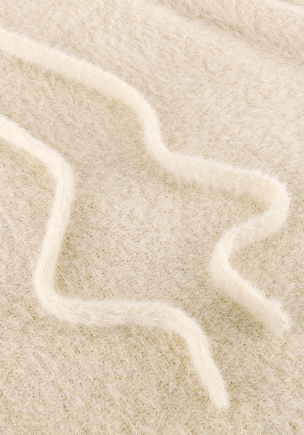 Ecru SIMPLE Maxirok KNIT-FEATHER-MET-25-3 - large