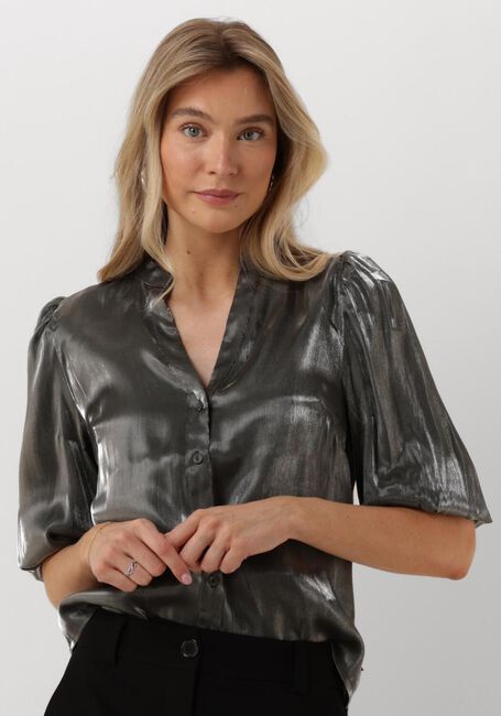 Grijze JANSEN AMSTERDAM Blouses SQ782 BLOUSE BO - large