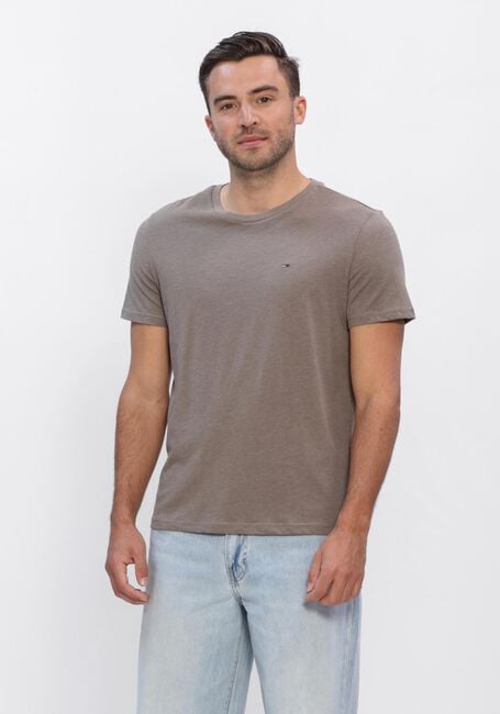 Taupe TOMMY JEANS T-shirt TJM XSLIM JASPE HTR TEE EXT - large