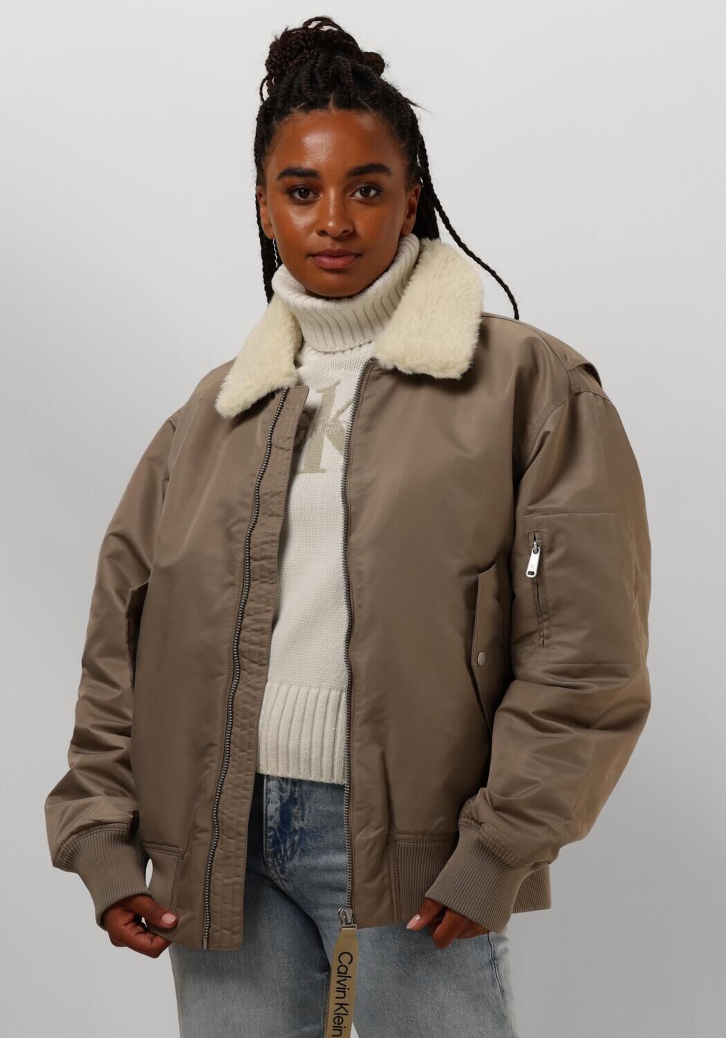 Calvin Klein Jeans Windjack AVIATOR SHERPA JACKE J30J326108