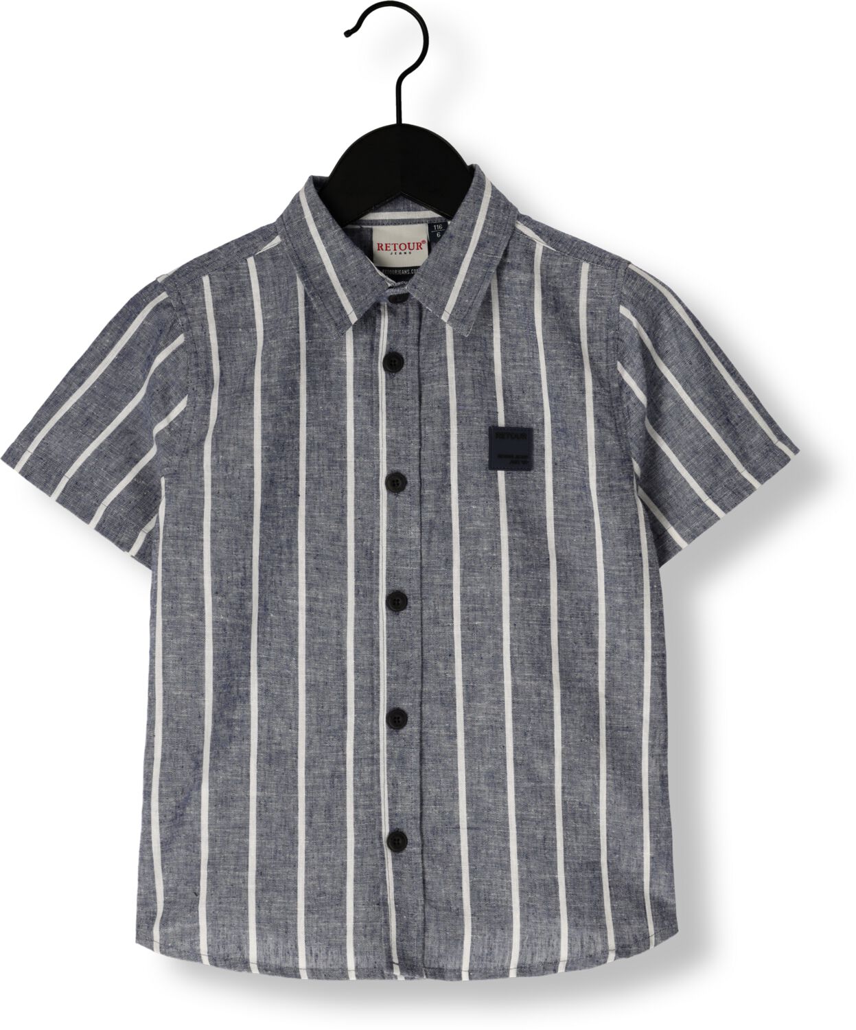 RETOUR Jongens Overhemden Floris Donkerblauw