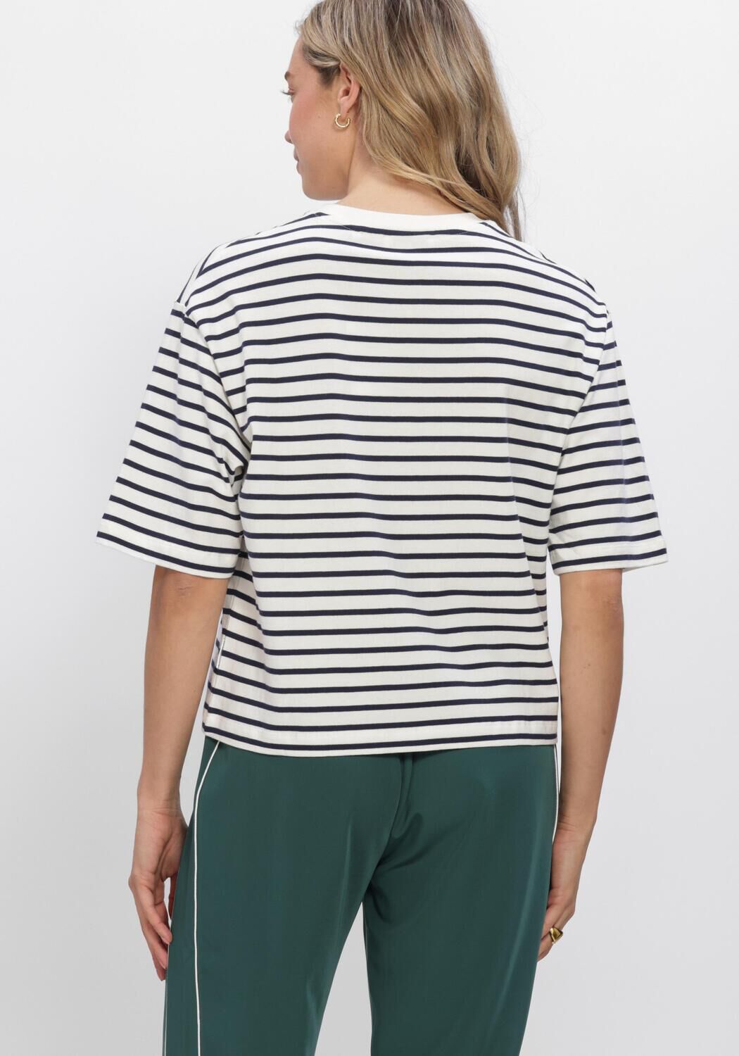Blauwe CATWALK JUNKIE Tops & T-shirts LOOSE FIT STRIPED TSHIRT - large