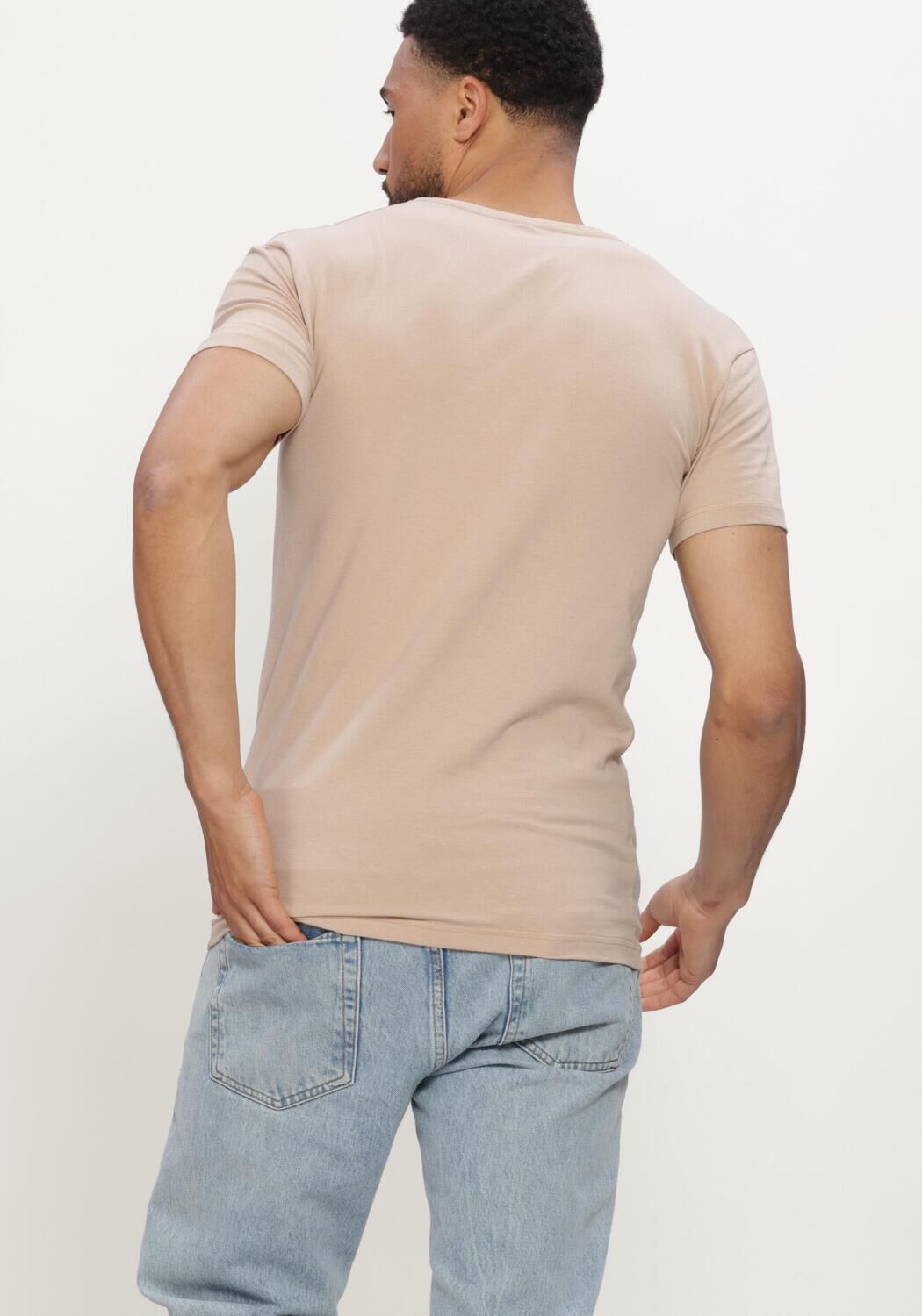 Beige Alan Red T-shirt 5601 NOV - large
