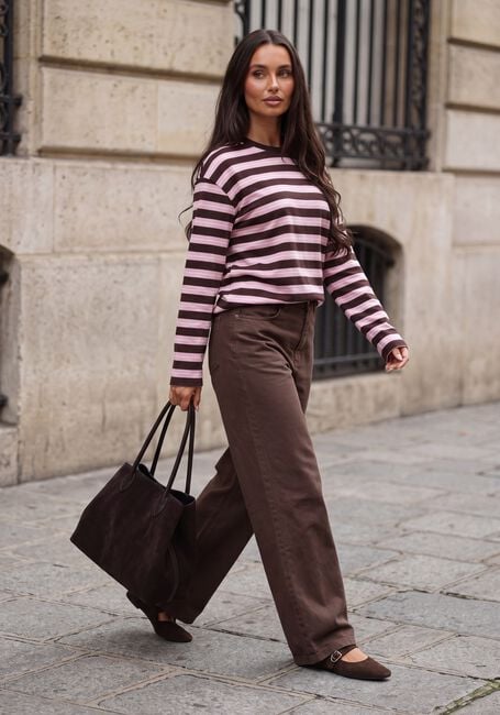 Roze CATWALK JUNKIE T-shirt STRIPED LONG SLEEVE - large
