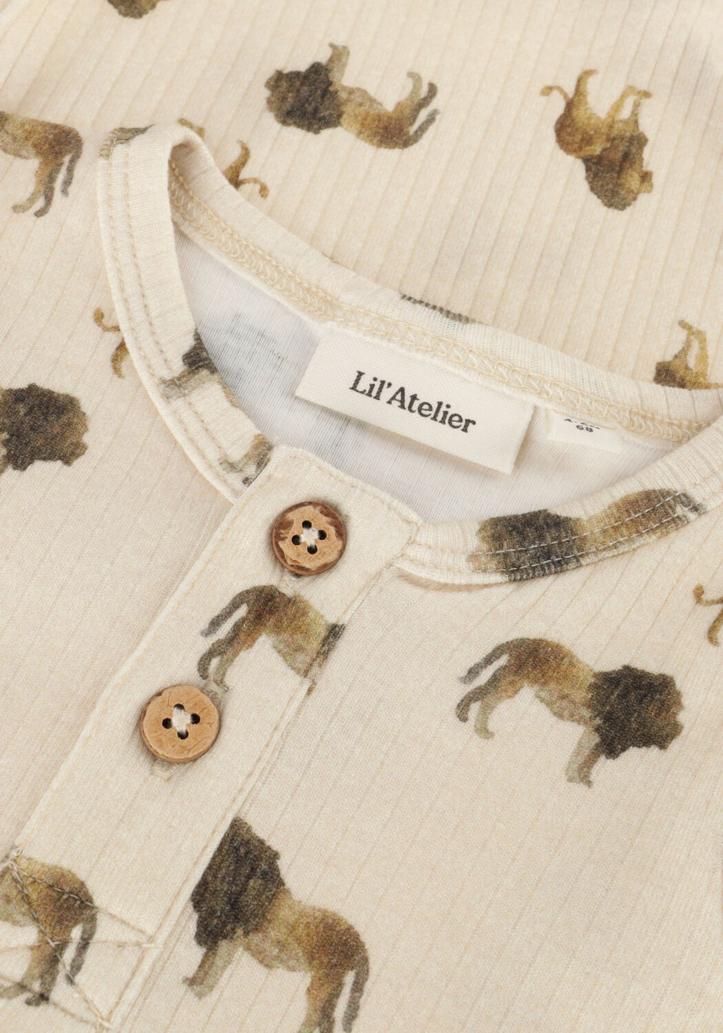 Beige LIL' ATELIER Rompers NBMGEO LS SLIM BODY JAN - large