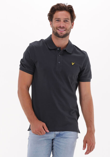 Grijze LYLE & SCOTT Polo PLAIN POLO SHIRT - large