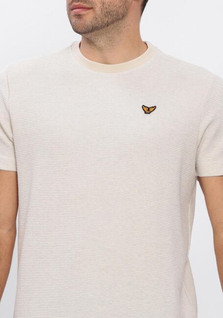 Beige PME LEGEND T-shirt TWO TONE TEXTURED STRIPE - large