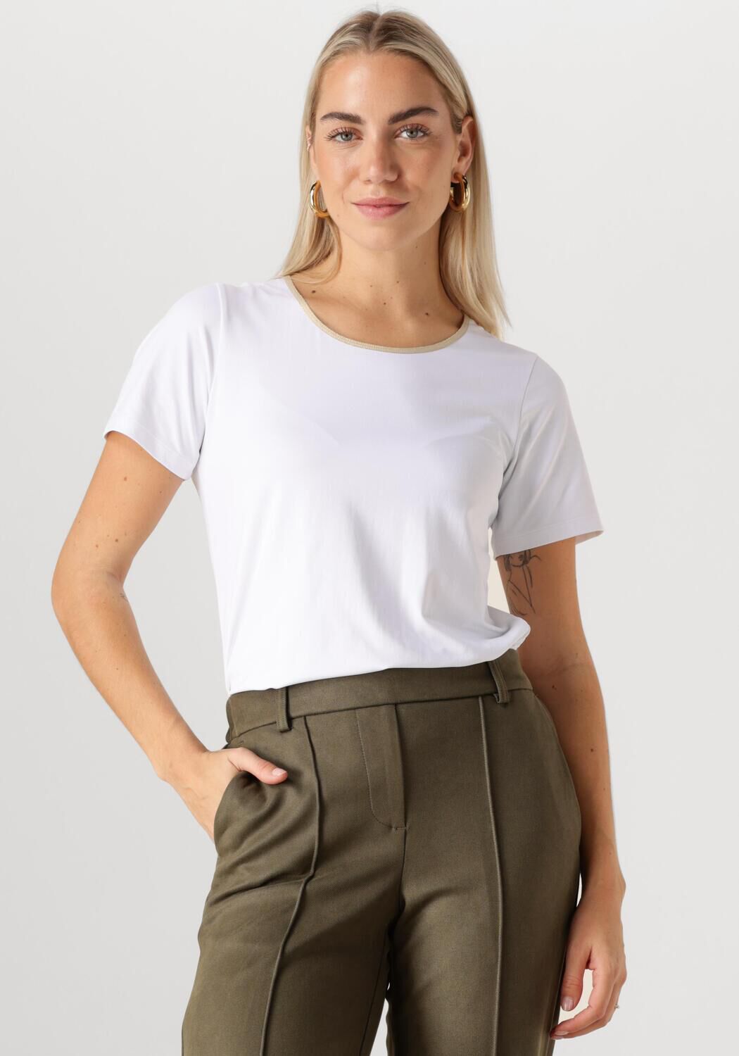 NUKUS Dames Tops & T-shirts Tirza Top Uni Wit