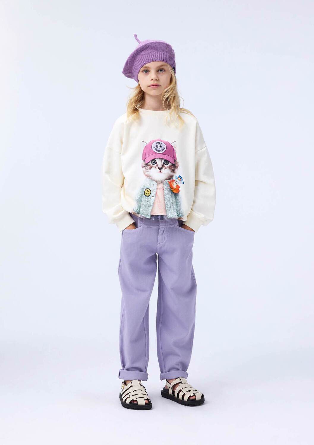 MOLO Meisjes Truien & Vesten Maxi Ecru