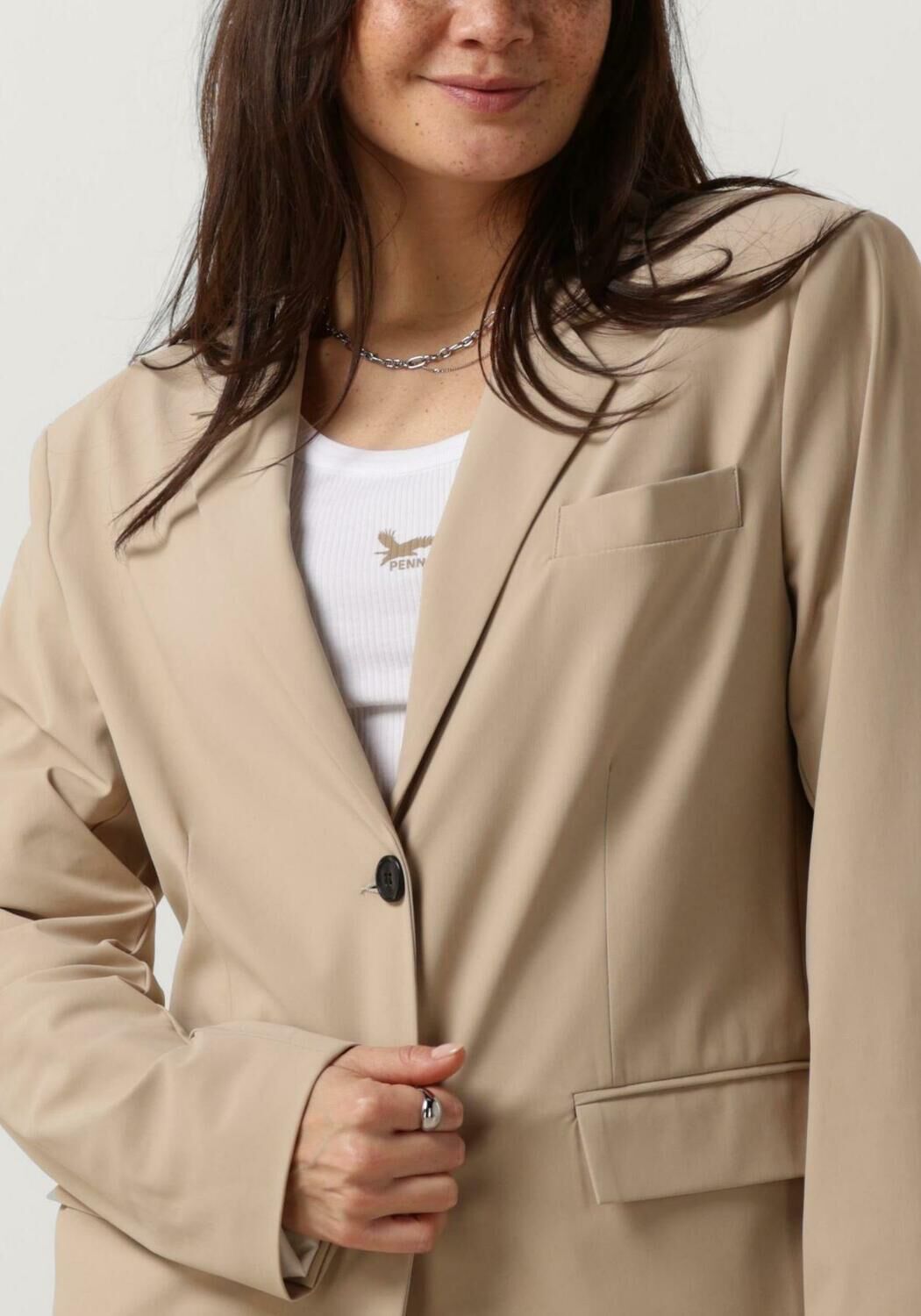 PENN & INK Dames Blazers Blazer Zand
