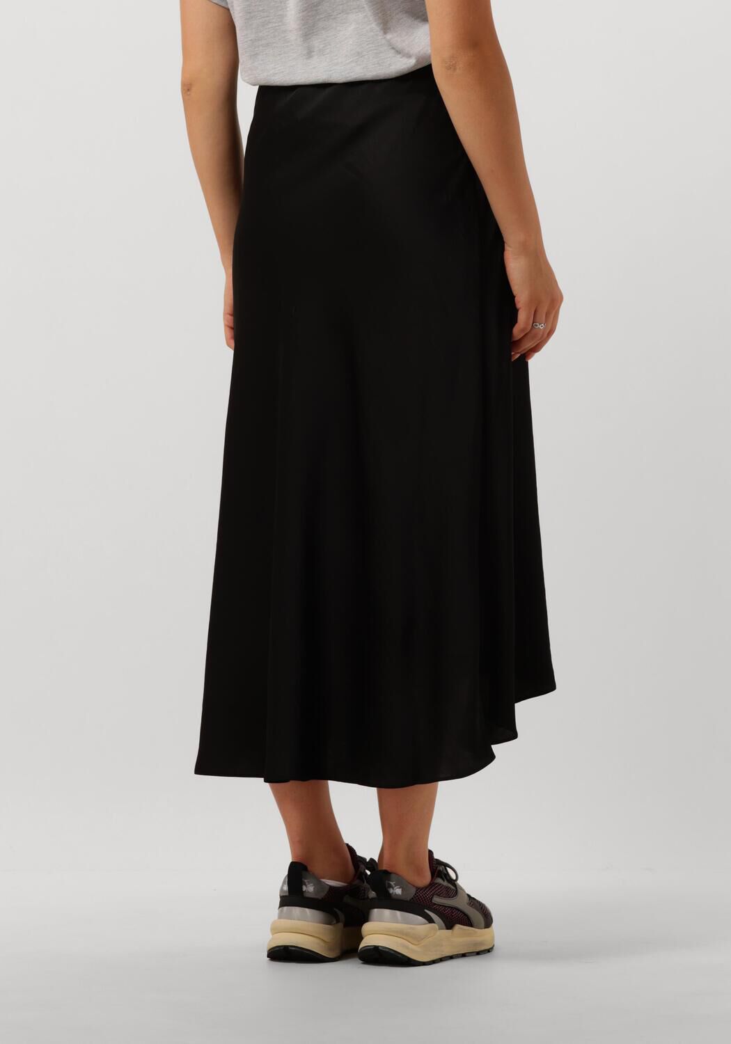 DANTE6 Dames Rokken Peppa Midi Skirt Zwart