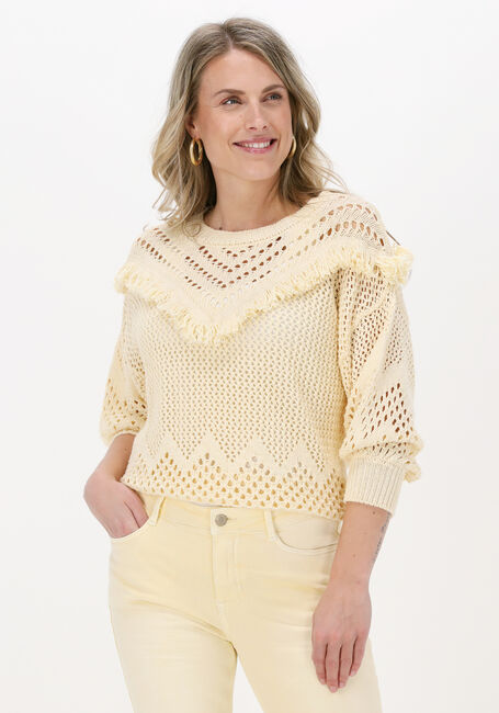 Gele SUMMUM Trui FRINGE SWEATER COTTON ACRYLIC  - large