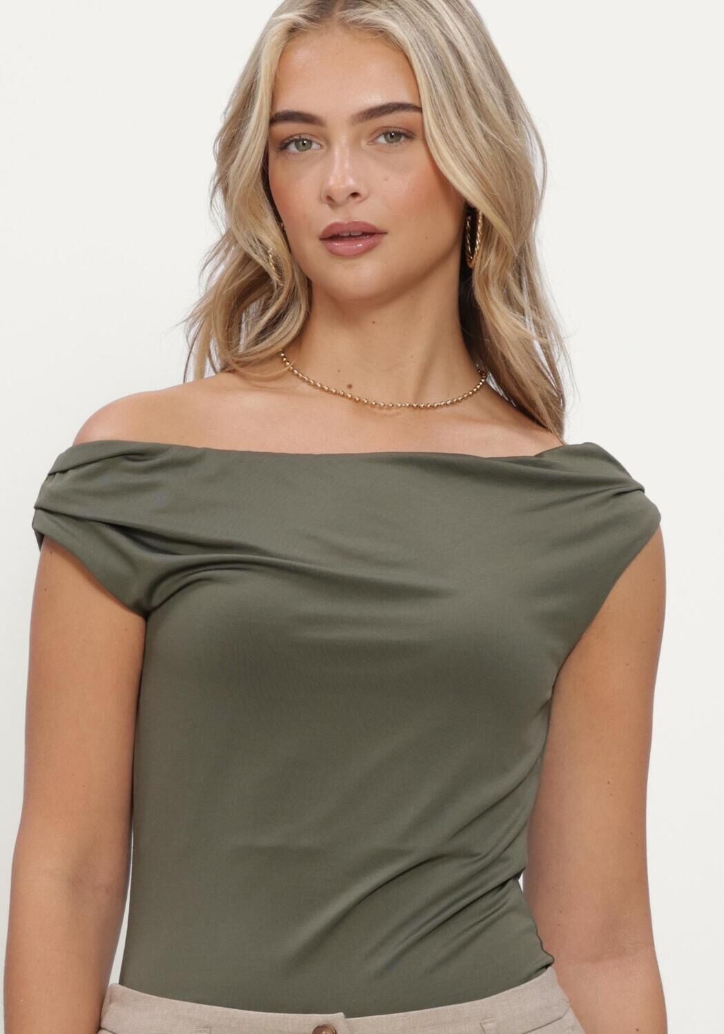 MODSTRÖM Modström Dames Tops & T-shirts Himamd Off-shoulder Top Groen