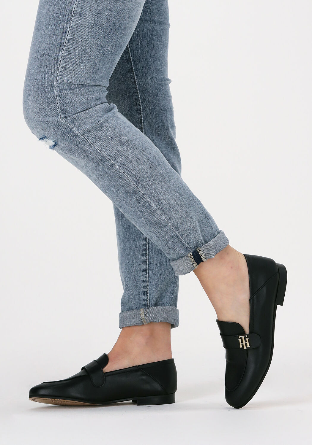 Zwarte TOMMY HILFIGER Loafers TH ESSENTIALS LOAFER | Omoda
