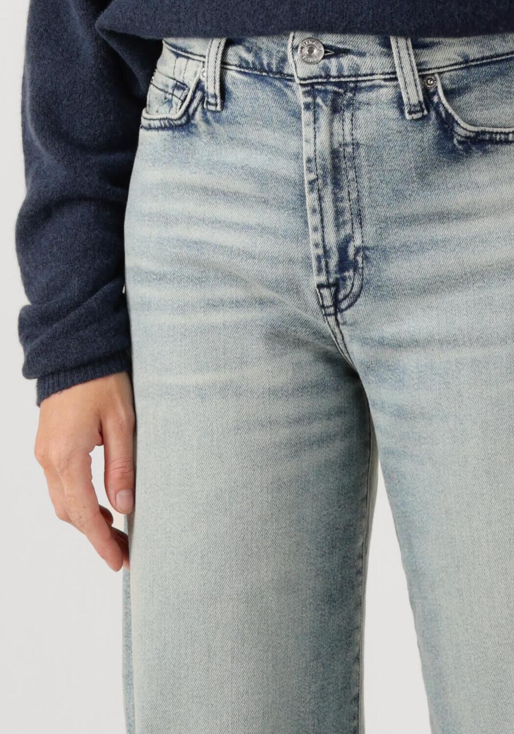 7 FOR ALL MANKIND Dames Jeans Lotta Must Lichtblauw