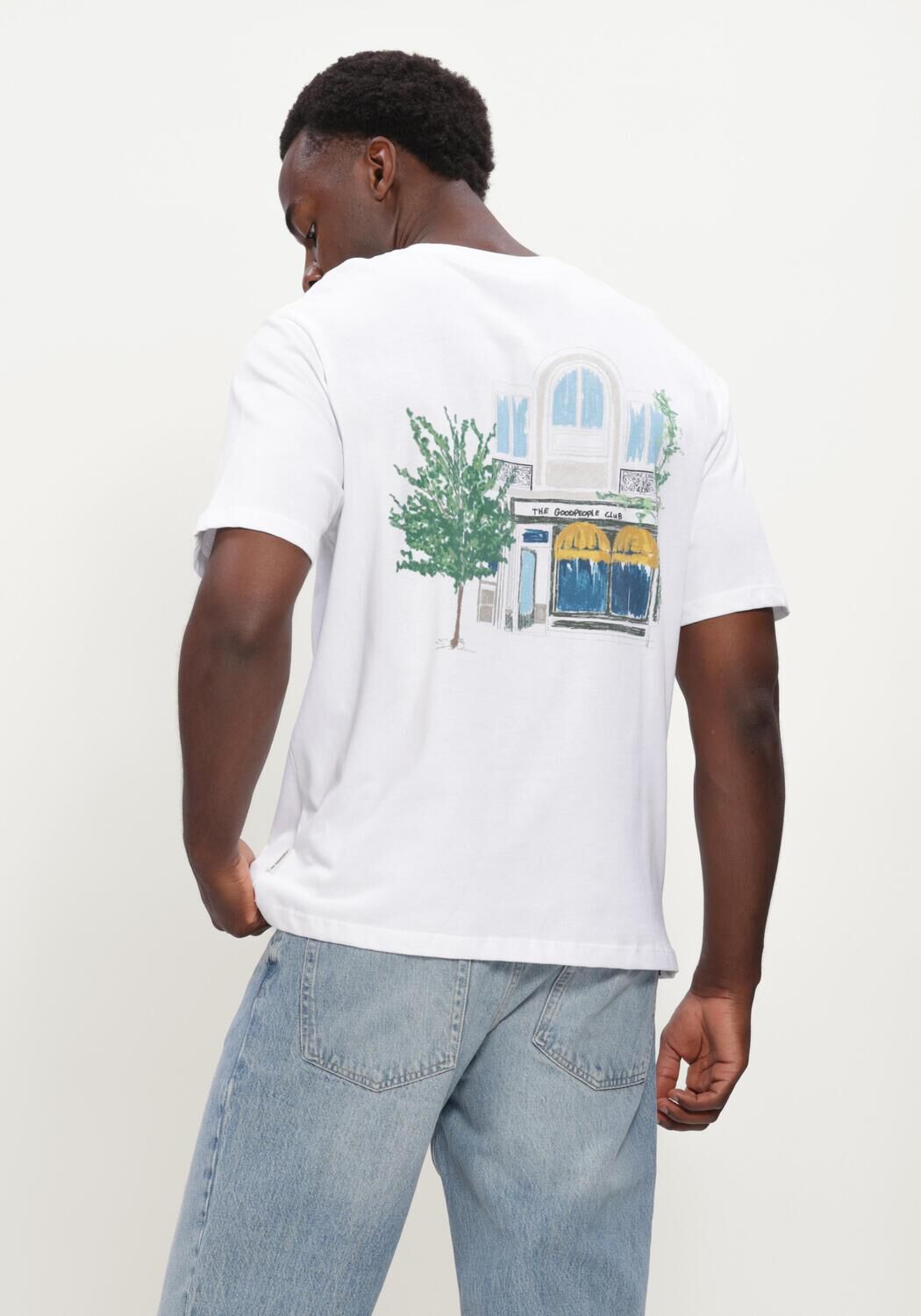 Witte THE GOODPEOPLE T-shirt TPHOTO - large