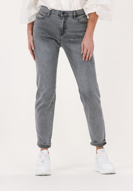 Grijze SUMMUM Slim fit jeans TAPERED JEANS HAKA BLACK DENIM - large