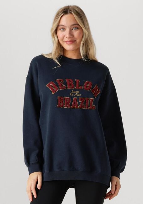 Donkerblauwe DEBLON SPORTS Sweater MALOU SWEATER - large