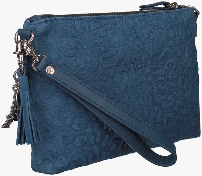 Blauwe BY LOULOU Clutch 01POUCH117S - large