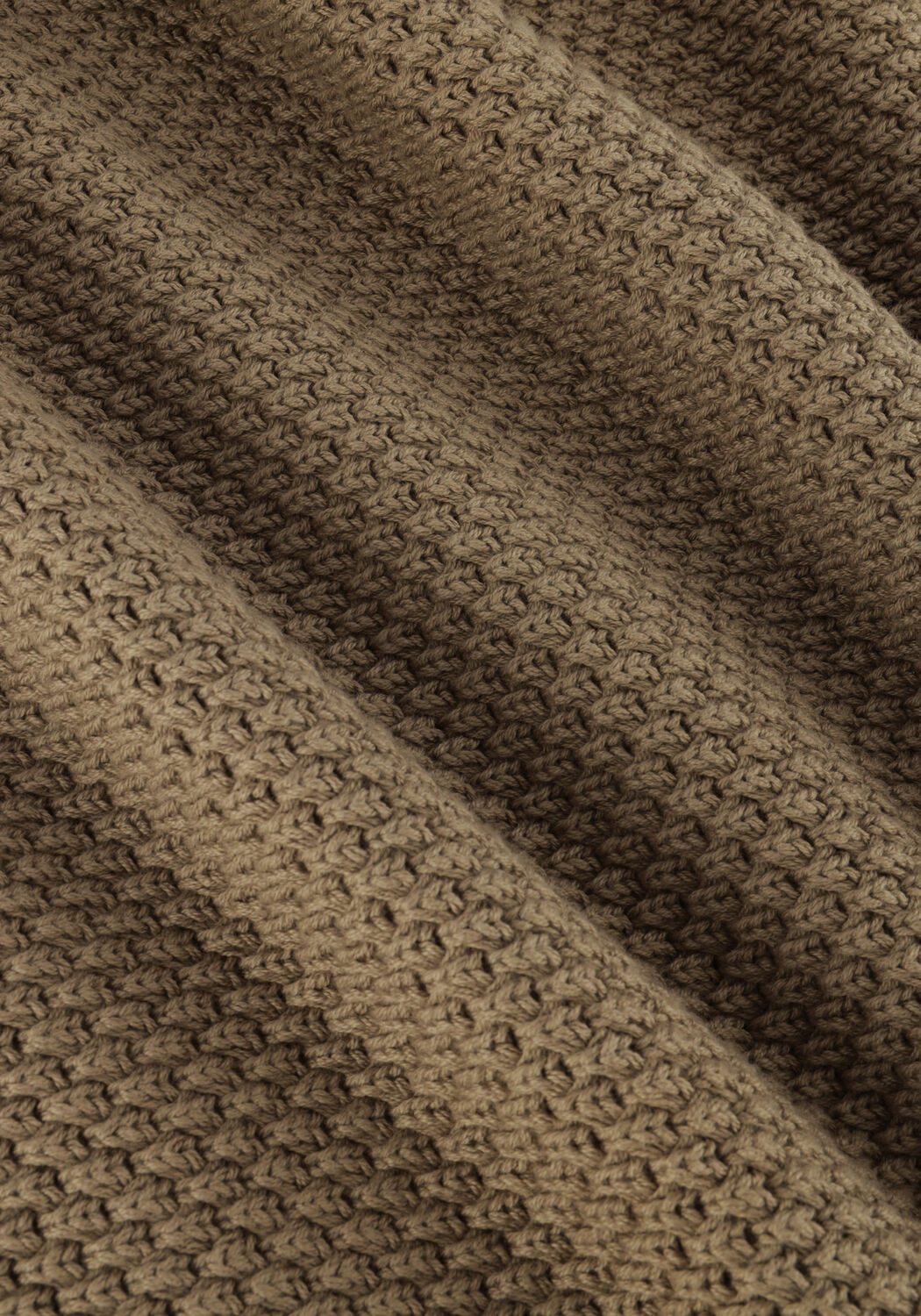 Groene SELECTED MEN Trui SLHBERT RELAXED LS KNIT - large