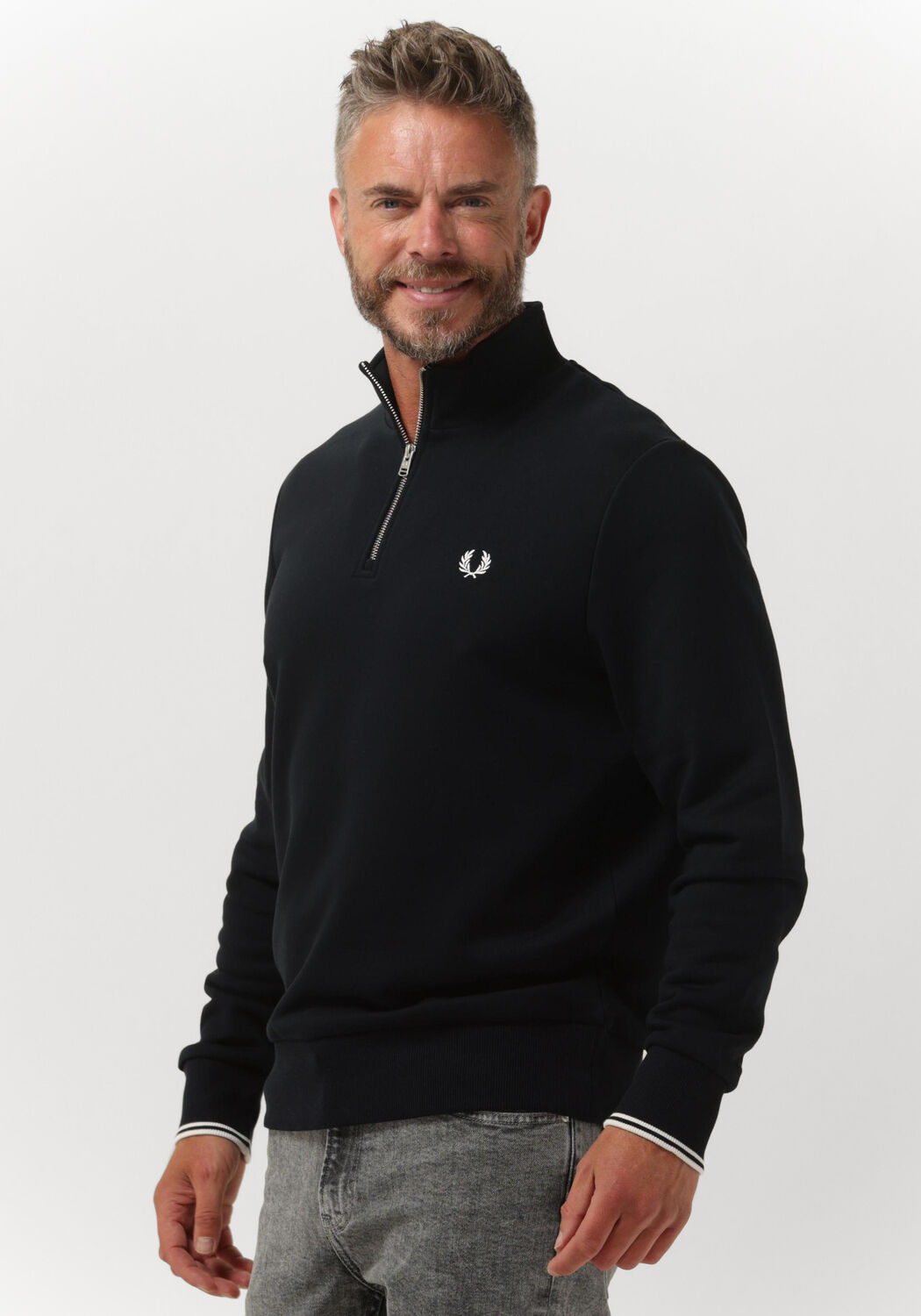 Fred perry zip discount sweater