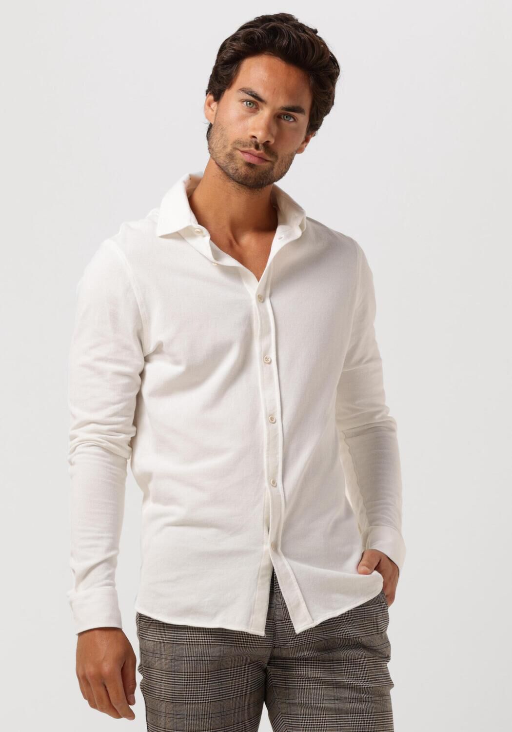 The GoodPeople Heren Casual Overhemd Strong Wit White Heren