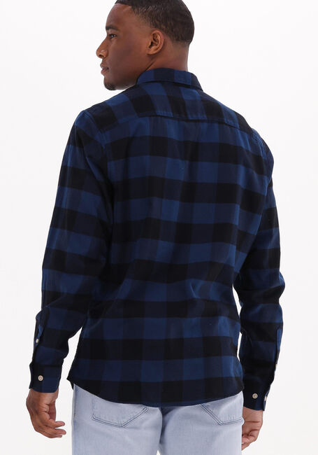 Blauwe SELECTED HOMME Casual overhemd SLIMFLANNEL SHIRT LS W NAW - large