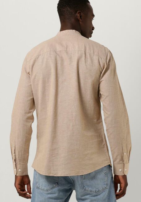 Beige SELECTED HOMME Casual overhemd SLHSLIMNEW-LINEN SHIRT LS BAND W - large