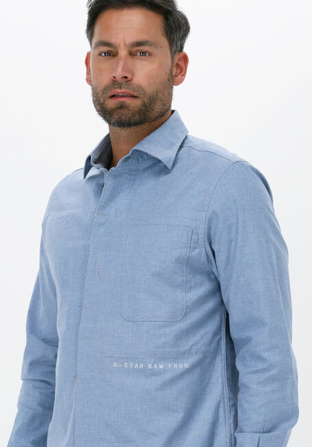 Blauwe G-STAR RAW Casual overhemd SECRET UTILITY REG SHIRT - large