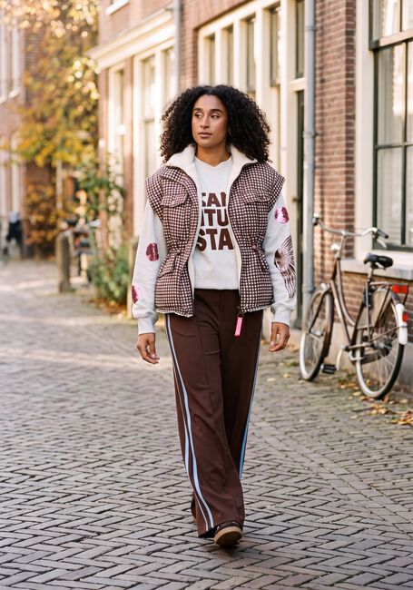 Lichtgrijze POM AMSTERDAM Sweater SASCHA TAKE THE STAGE - large