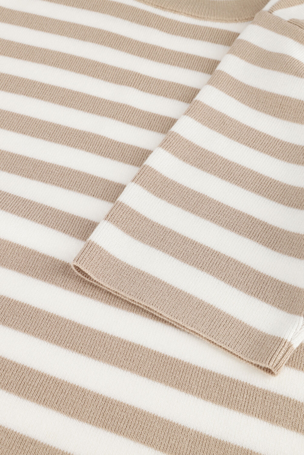 Witte OBJECT T-shirt OBJESTER S/S NEW KNIT PULLOVER - large