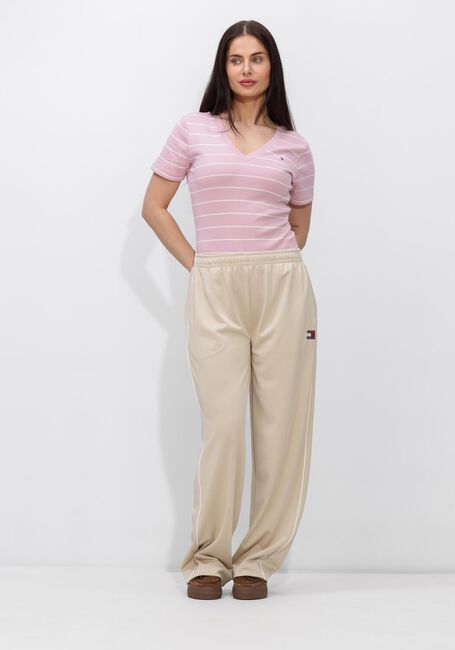 Roze TOMMY HILFIGER T-shirt SLIM CODY V-NK - large