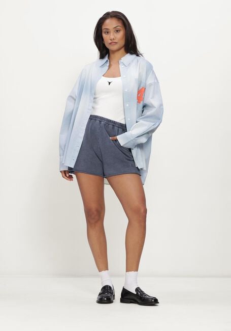 Blauwe ALIX THE LABEL Blouses LADIES WOVEN FADED STRIPE BLOUSE - large