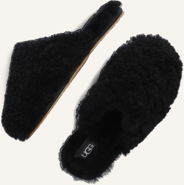 Zwarte UGG Pantoffels W MAXI CURLY SLIDE Zwarte UGG Pantoffels W MAXI CURLY SLIDE - large