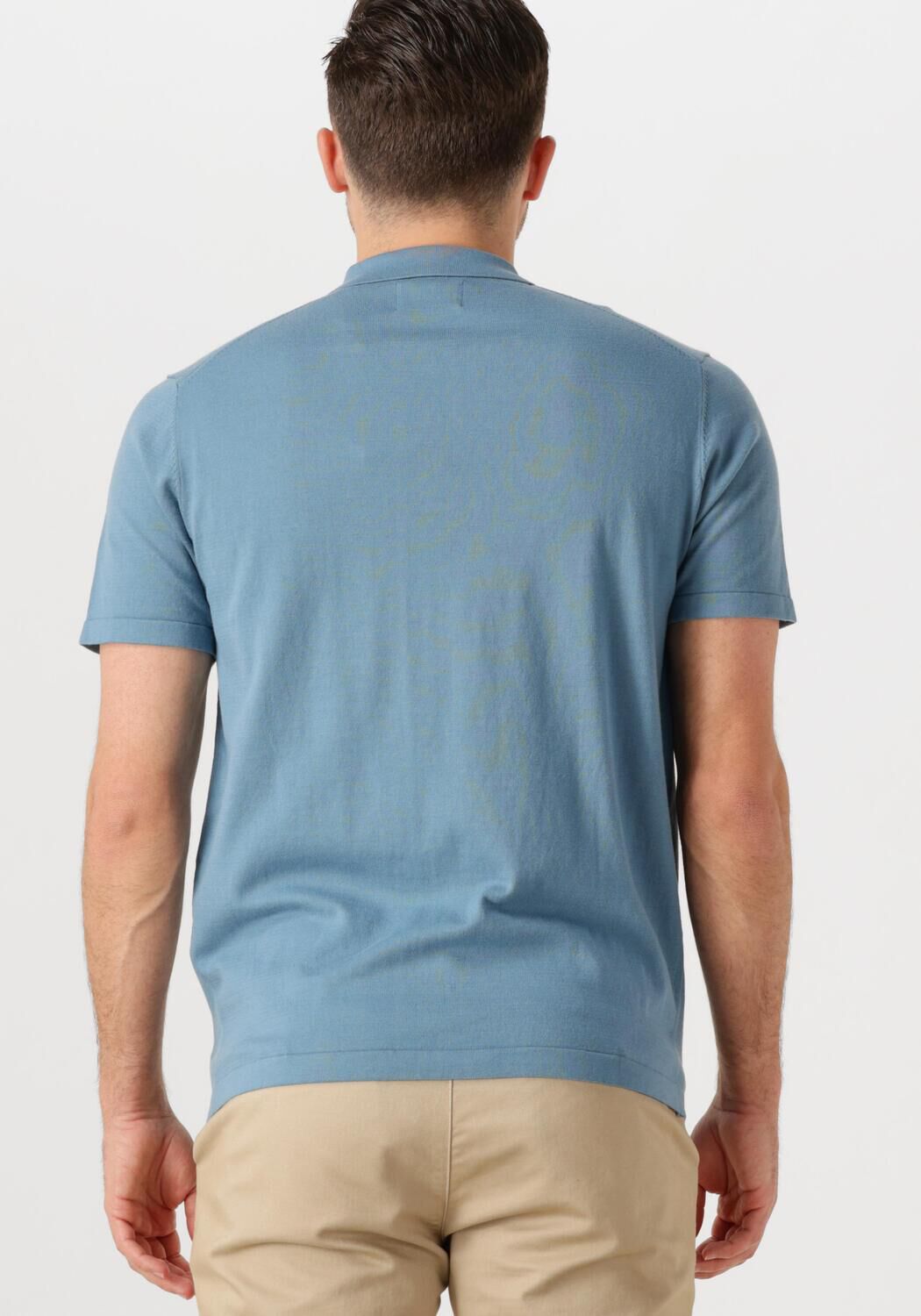 DSTREZZED Heren Polo's & T-shirts Dorian Zip Polo Blauw