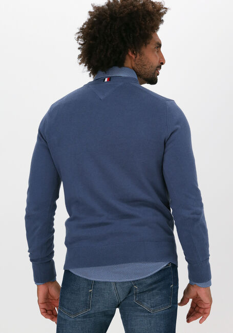 Blauwe TOMMY HILFIGER Trui PIMA COTTON CASHMERE CREW NECK - large