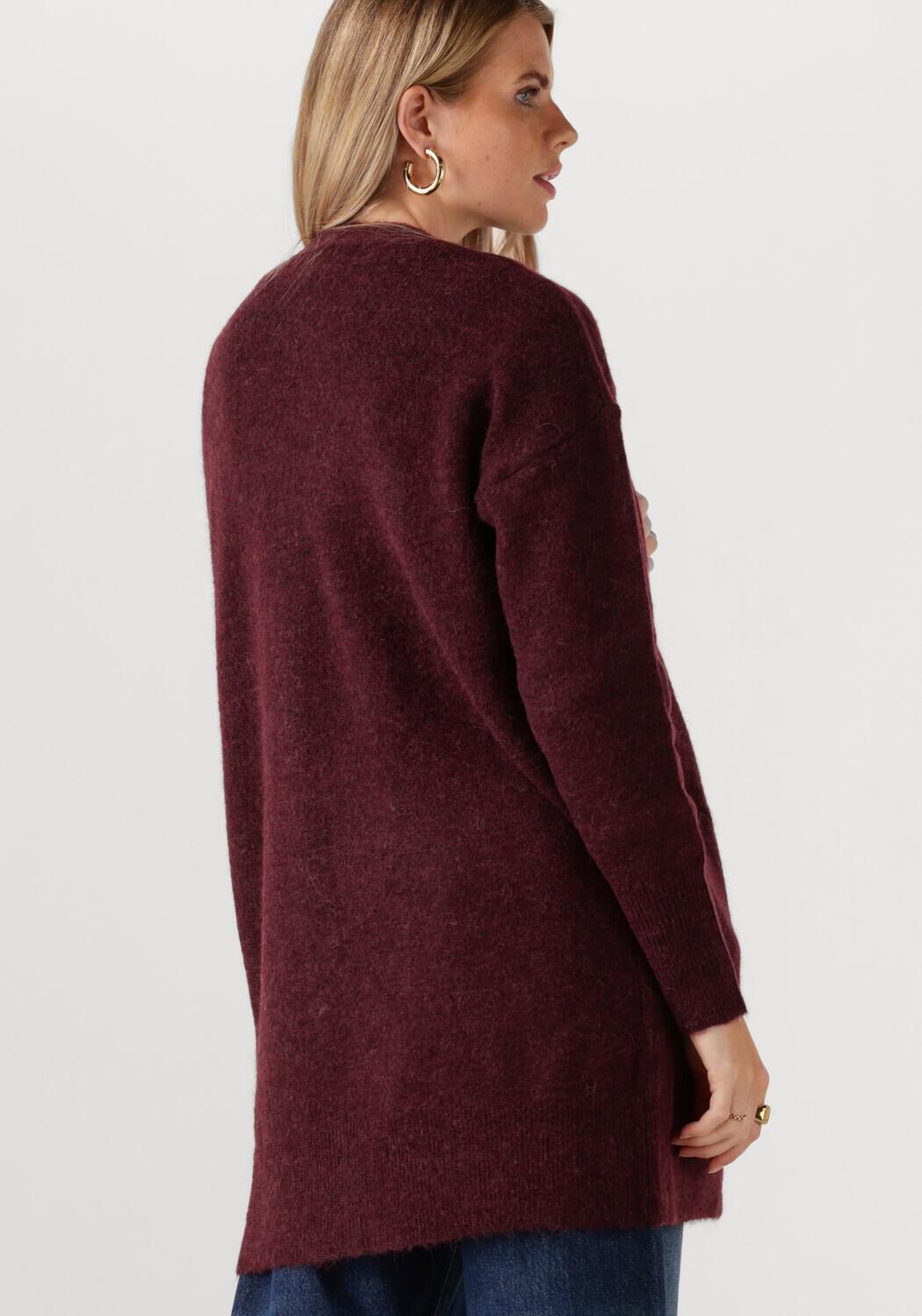 SELECTED FEMME Dames Truien & Vesten Slflulu New Ls Knit Long Cardigan Bordeaux