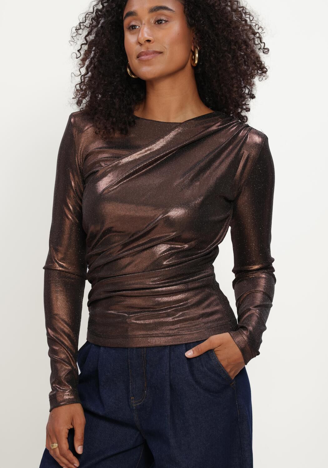 STUDIO AMAYA Dames Tops & T-shirts Party Top Brons