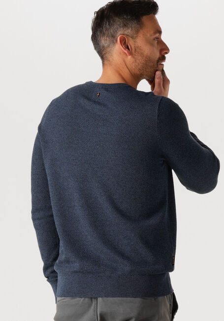 Blauwe PME LEGEND Trui R-NECK COTTON MODAL - large