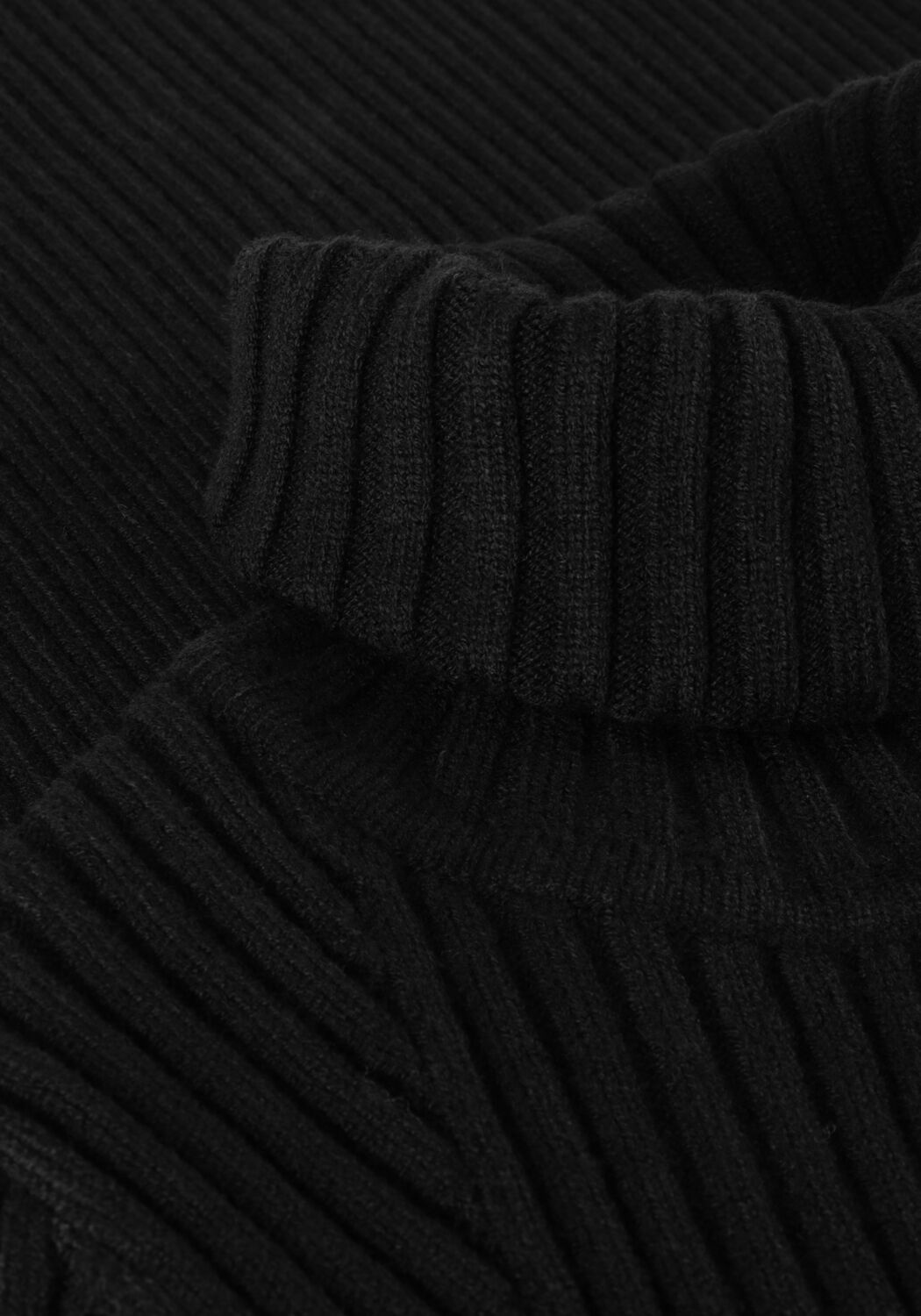 Zwarte JANICE Mini jurk JURK GEBREID KOL TRAVIS - large