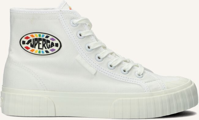 Witte SUPERGA Hoge sneakers 2696 STRIP MULTIC LOGO Witte SUPERGA Hoge sneakers 2696 STRIP MULTIC LOGO - large