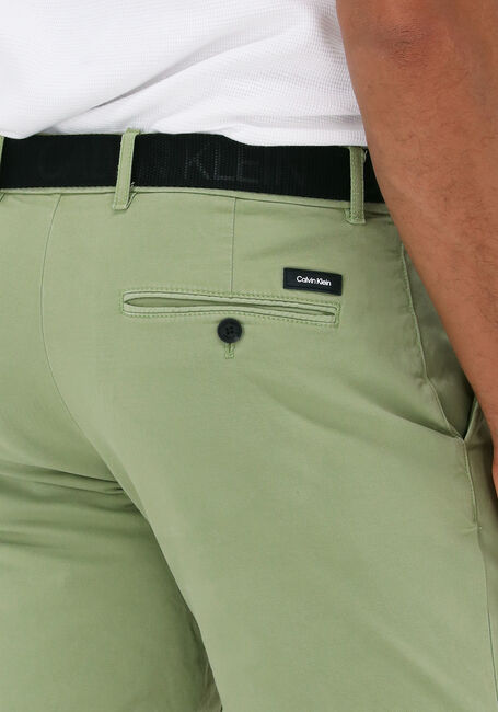 Groene CALVIN KLEIN Korte broek GARMENT DYE BELTED SHORTS - large