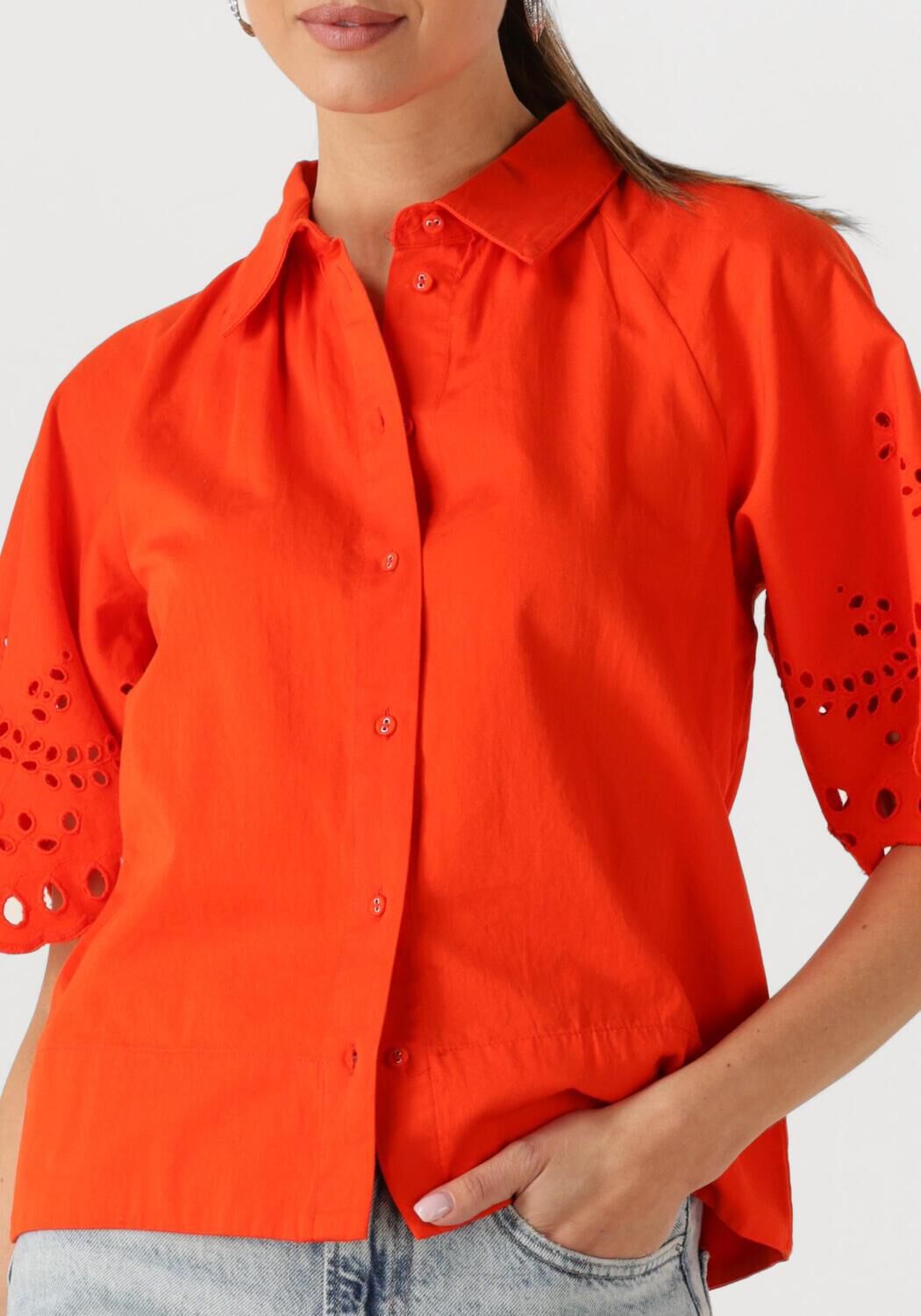 Y.A.S. Dames Blouses Yaselva Shirt S Oranje
