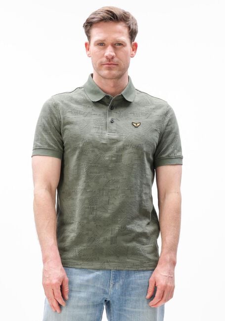Groene PME LEGEND Polo JACQUARD JERSEY - large