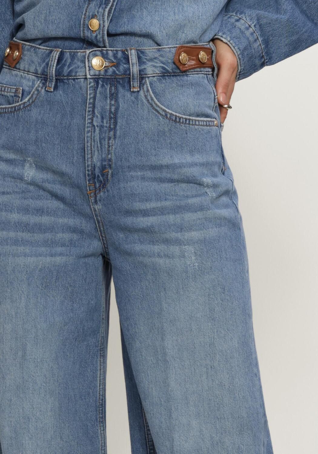 Blauwe JOSH V Wide jeans GLORIA PANTS - large