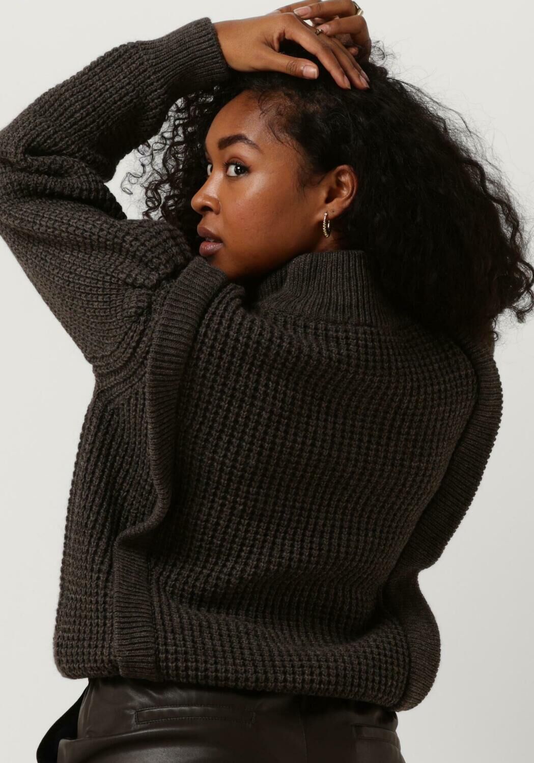 LEVETE ROOM Dames Truien & Vesten Lr-kalima 15 Pullover Bruin